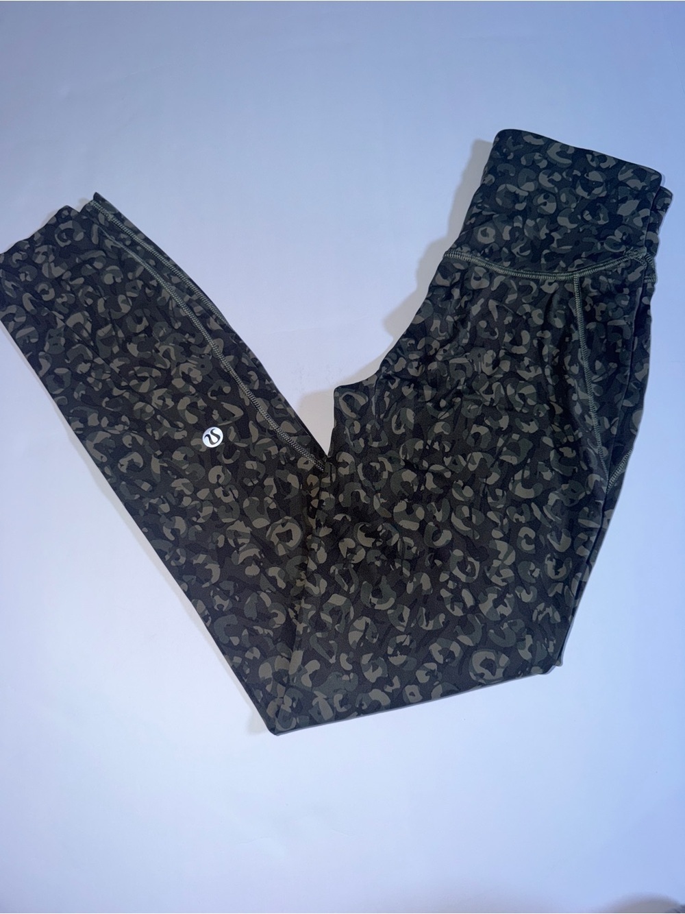 lululemon athletica Women’s Green Leopard Print Leggings